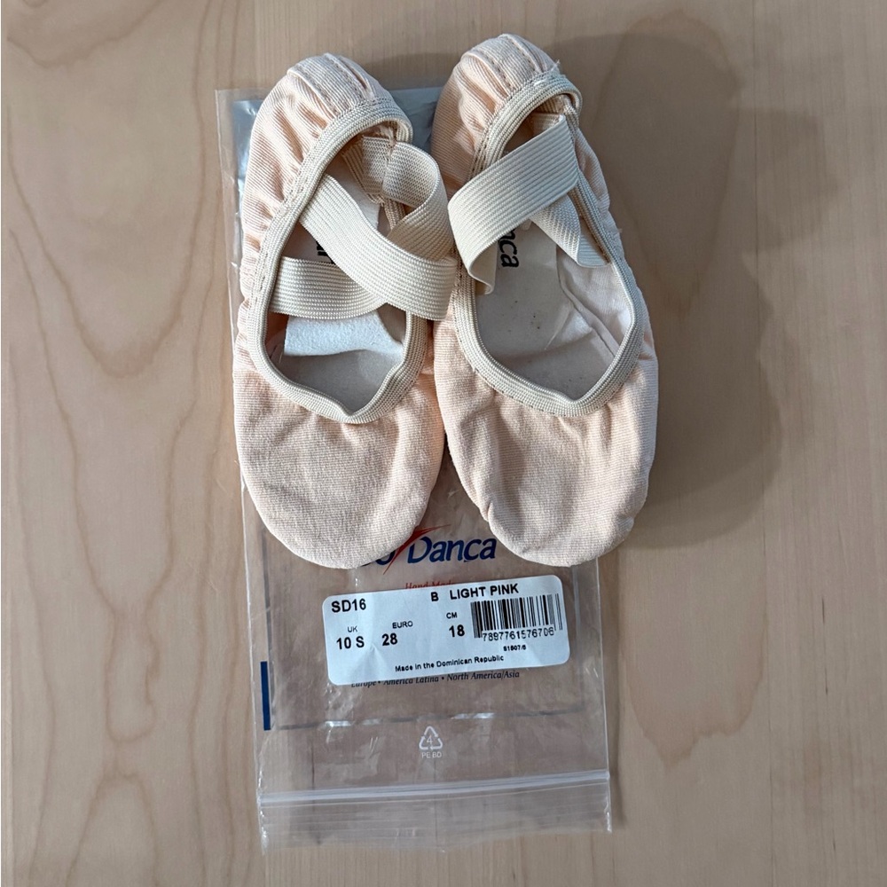 So Danca Light Pink Kids Ballet Slippers
